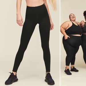 Black Mid-Rise Leggings NWOT